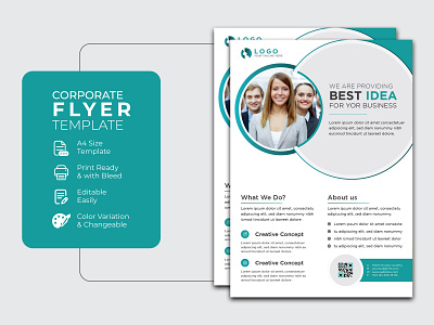 Corporate flyer template