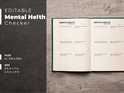 Mental Health Care Planner mental health check in no content book