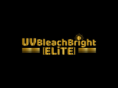 Golden Logo Uv Bleach Bright Elite golden logo logo