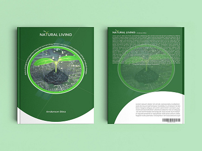 Natural Living Book Cover book binding book cover book cover design book covers cover artwork cover design