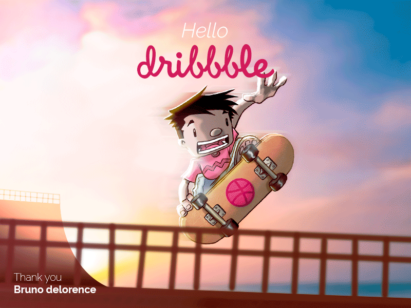 Hello Dribble Animation design hellodribble ilustration