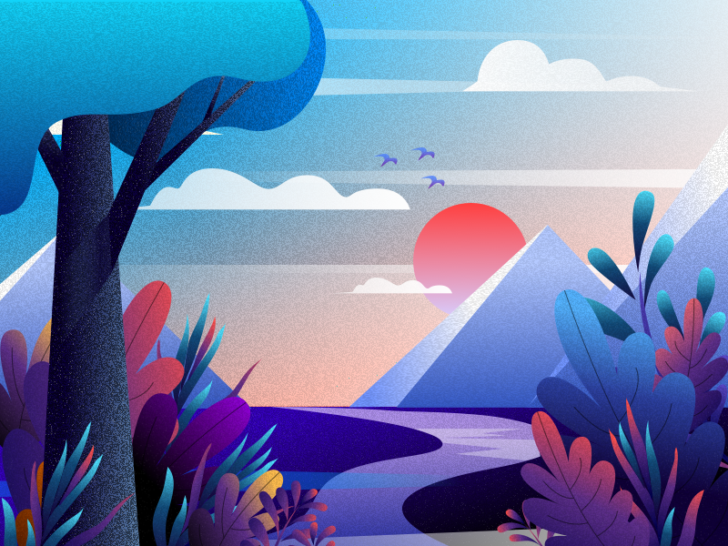 Dusk by Leo on Dribbble