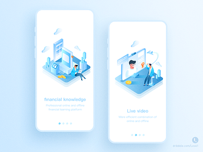 Financial Learning Platform1 boy financial illustration mobile
