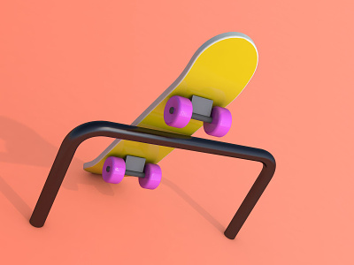 SkateBoard 3D 3d c4d skateboard