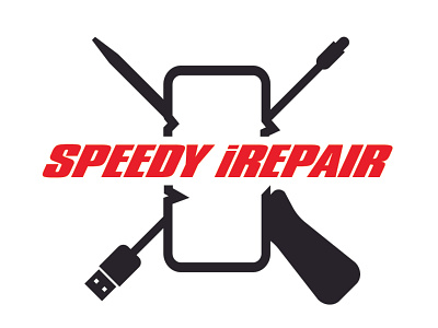 SPEEDY iREPAIR Logo design djillwill graphic design illest illustration illwill irepair logo speedy speedy irepair speedyirepair typography