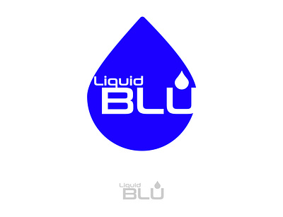 Liquid Blu Logo branding design djillwill graphic design illustration liquid blu logo typography