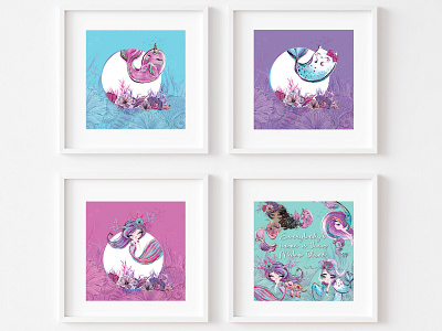 Mermaids and Friends Prints