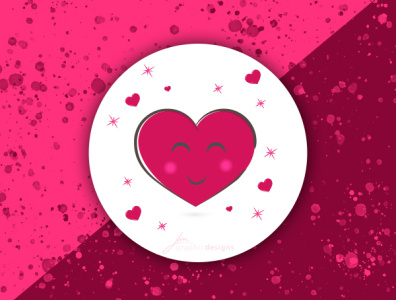 Digital Heart Sticker