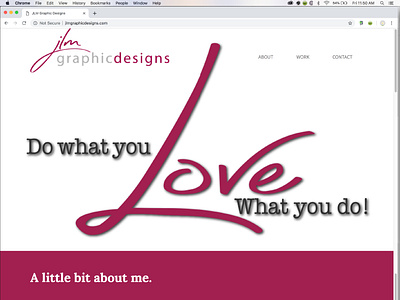 Website Mock Up - Jlm Graphic Designs branding clean design identity illustrator logo logo design minimal type typography vector web website