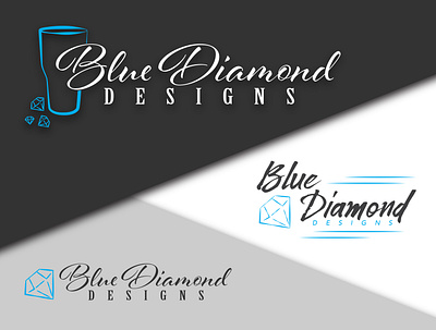 Blue Diamond Designs Logo branding clean design logo logo design minimal typography