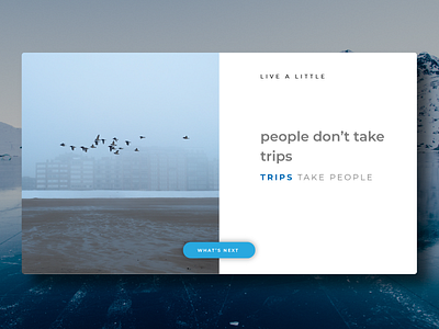 Trips card fonts header minimalist rajat mehra simple travel ui ux web