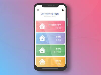 Fresh custom logo designs cute android application food ordering application free dribbble resource home view screen ios app design iphone flat application iphone wireframe mobile device user experience mobile material design rajat mehra designs