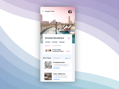 Hotels flat material layout food ordering view free freebie download like favourite share login logout signup rajat mehra india reviews stars people rooftop pool phootography room booking application user experience ux user interface ui