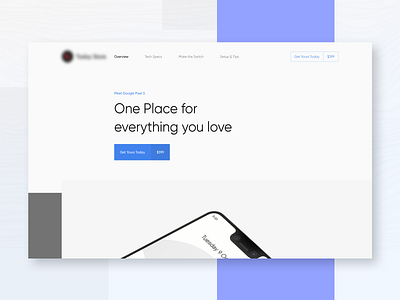 Landing Page for Technology Product