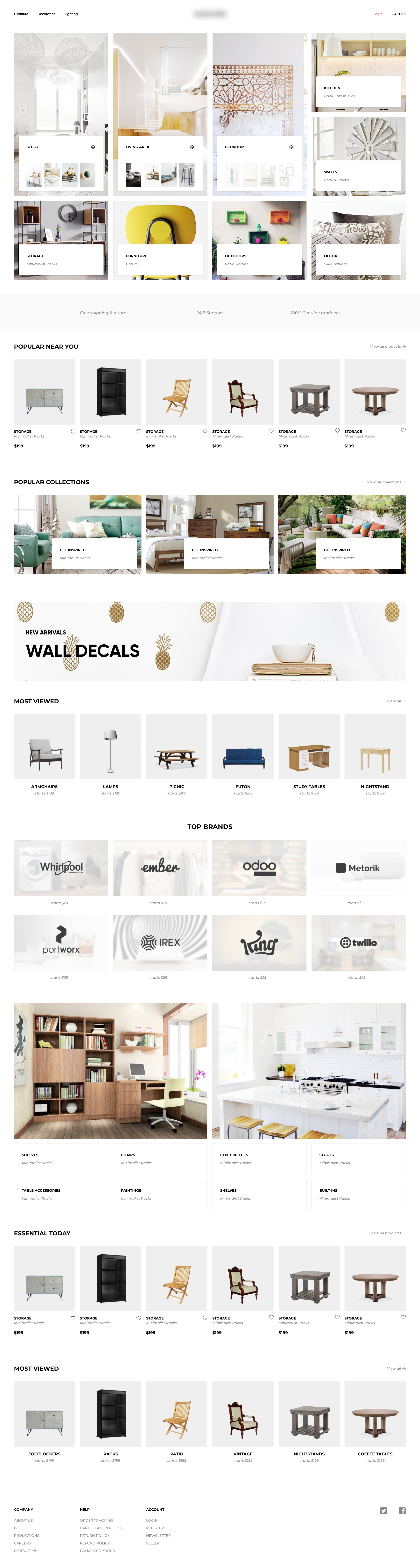 Home Decor and Furnishing Website by Rajat Mehra on Dribbble