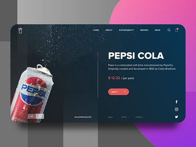 TBD about beverages buy cart dark drinks header hero photography product rajat mehra search shopping social twitter ui uidesign ux