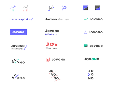 Logo drafts for Jovono investment company