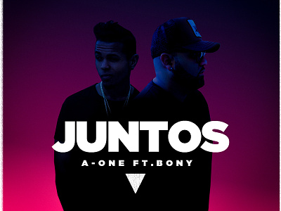 Juntos - Music Cover Artwork artwork bold font gradiant music art