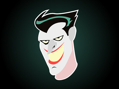 The Joker Flat artwork batman flat gradiant illustration joker thejoker vector