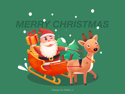 2018，Merry Christmas design illustration landing