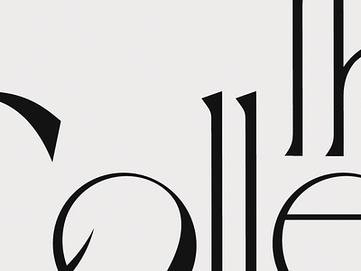 The Collective Logo - Custom Typography brand design branding customtype design logo minimal typography