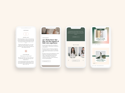 Manhattan Wellness Mobile Website Design brand design branding design minimal mockup typography