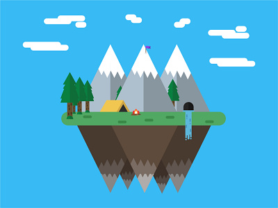 Island Getaway design flat illustration illustrator minimal vector