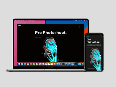 Pro Photoshoot 2d adobe adobexd app appdesign black branding design minimal photoshop ui ux web website website design xd