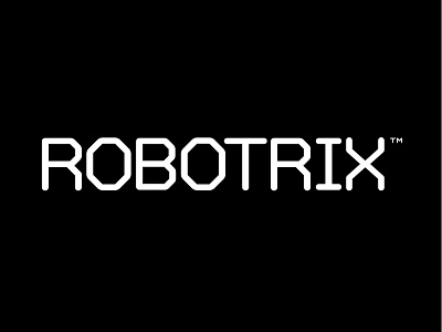 Robotrix™ black brand identity branding graphic graphic design graphic designer logo logotype type design typedesign typography vector