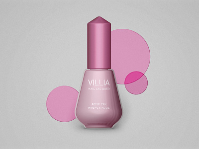 Villia nail lacquer bottle art direction brand identity branding design graphic graphic design graphic designer label logo logoinspiration logotype process product production prototype type design typography vector