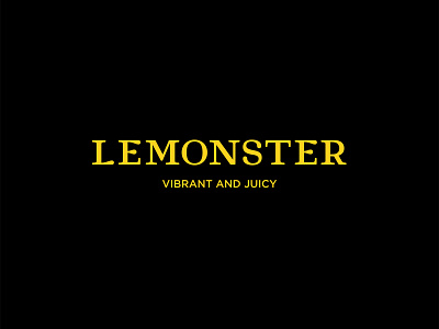 Lemonster logotype art direction brand identity branding design graphic graphic design graphic designer identity logo logo design logoinspiration logomark logotype type type design typo typography vector