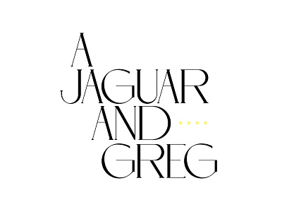 A Jaguar And Greg art direction brand identity branding design freelancer graphic graphic design graphic designer icon identity logo logo design logoinspiration logomark logotype type type design typo typography vector