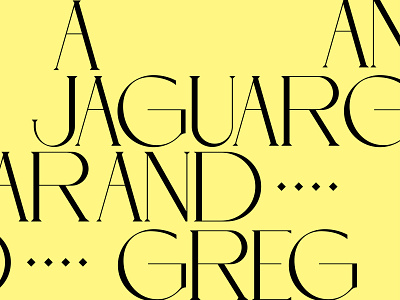 A Jaguar And Greg visual identity