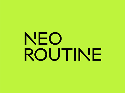 Neo Routine brand identity branding design freelancer graphic graphic design graphic designer letters logo logo design logoinspiration logotype process sans serif type type design typedesign typo typography vector