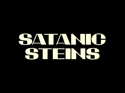 Satanic Steins art direction branding design font graphic graphic design logo design logotype type design typography vector