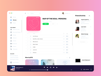 Day 009 - Music Player dailyui design music rounded ui ux