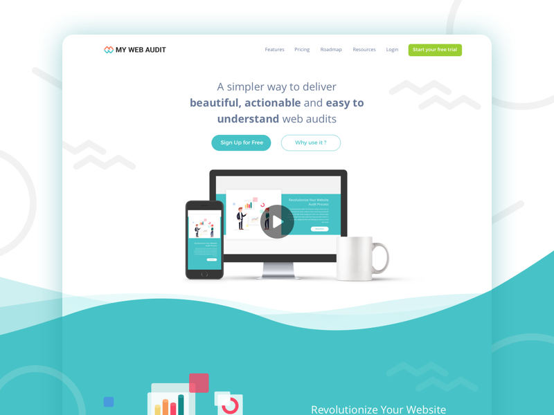 Dribbble shot mywebaudit