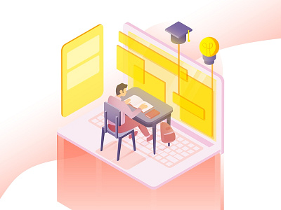 Illustration for an education website