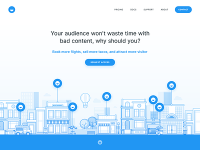 Landing page with illustrations illustrations landing minimal saas