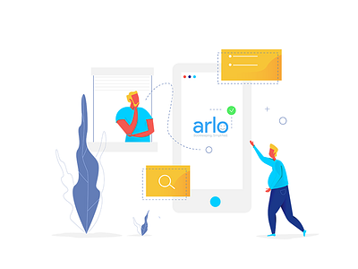 Landing Page with Illustrations illustration landing minimalist page