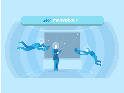 How Manypixels Is Solving Your Problem (5) astronauts blue design graphic icons illustrations infographic manypixels