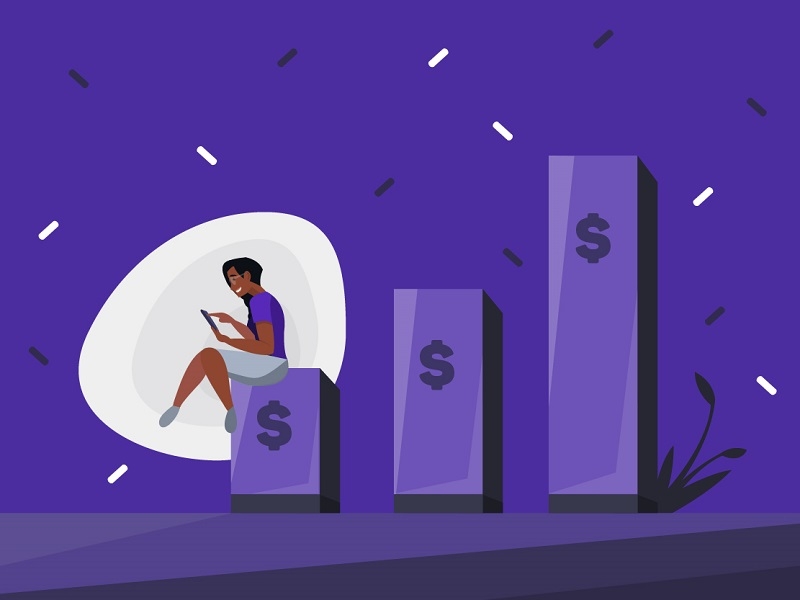 [Pilot.com] - (1) Financial Insight design finance graphic illustrations manypixels purple