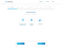 New Platform - Choose Sub Menu