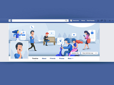 Facebook Header Illustration