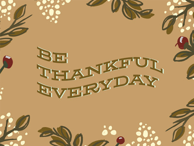 Thankful Illustration illustration manypixels thankful thanksgiving day unlimited design