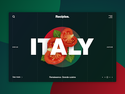 Italy – Reciples Project cuisine ethnic food handdrawn italy red tomato