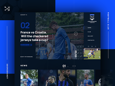 Football Club Website Design