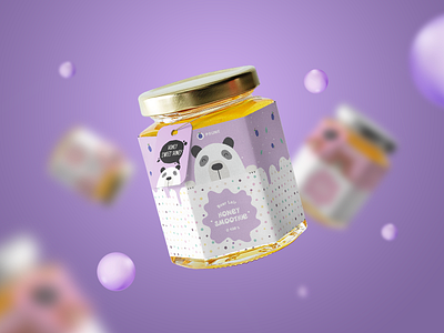 Honey Smoothie – Prune Flavour bear honey jar package panda pot prune smoothie sweet tasty