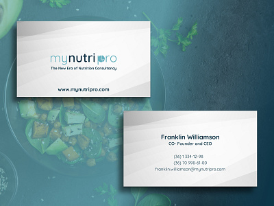 Business Card app dashboard branding design logo nutrition tegri typography ui uidesign