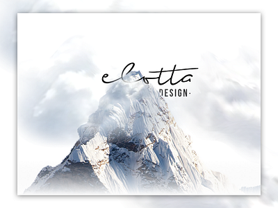 elotta design - header branding cloud design elotta elottadesign graphic design illustration landing page mountain tegri ui uidesign